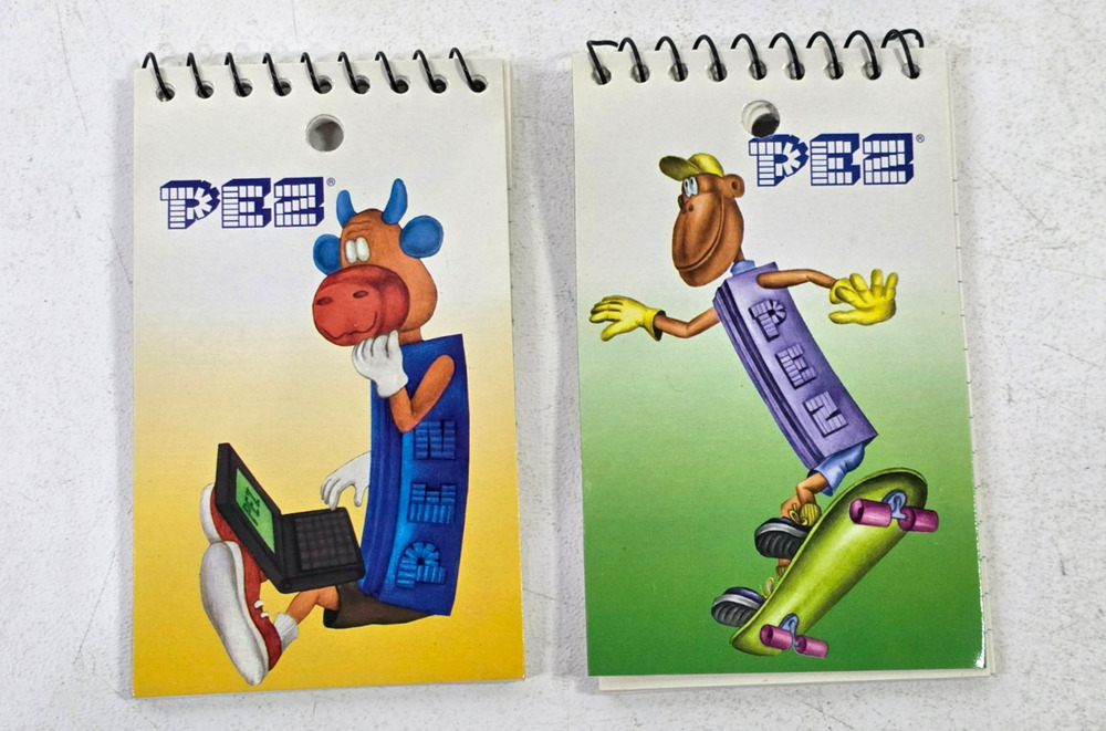 2 Pez Memo Scratch Pad Notepads 2002